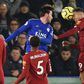 Staying ahead: Roberto Firmino (right) opened the scoring for Liverpool at Leicester