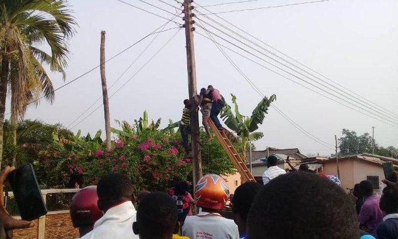 Man dies on ECG pole in Kpando