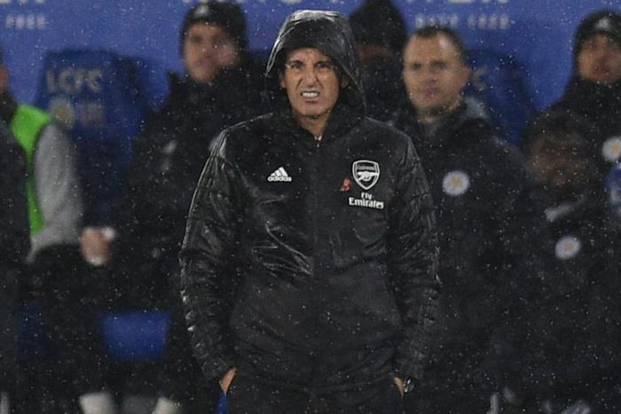 Unai Emery is under growing pressure at Arsenal