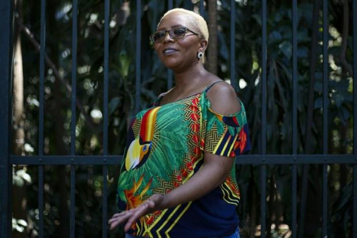 Brazil is home to hundreds of foreign ex-convicts -- like onetime South African drug runner Portia Dliwayo, seen here -- who struggle to survive while completing their parole requirements
