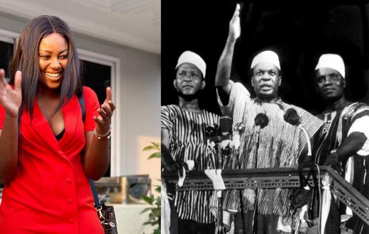 Yvonne Nelson and Kwame Nkrumah