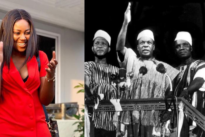 Yvonne Nelson and Kwame Nkrumah