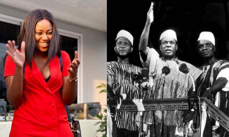 Yvonne Nelson and Kwame Nkrumah