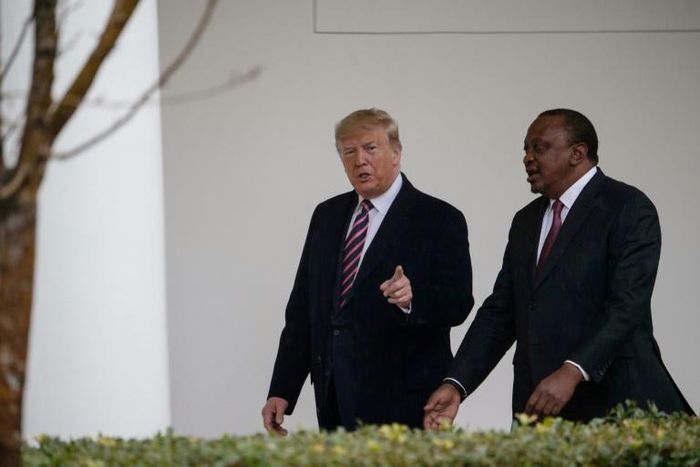 US President Donald Trump announced the opening of trade talks after meeting Kenyan President Uhuru Kenyatta at the White House