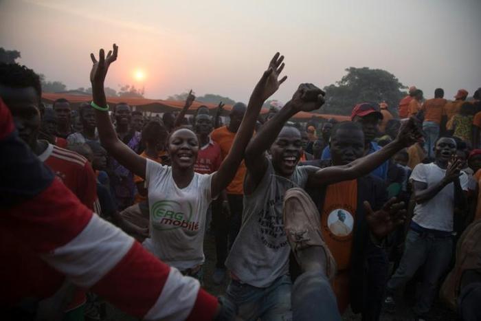 Thousands turned out to welcome the return of Francois Bozize, the former president ousted in a 2013 coup
