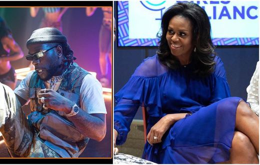Michelle Obama's playlist for her workout session this year comes with an impressive roll call as Nigeria's music star, Burna Boy made it to the list.