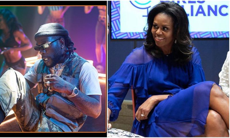 Michelle Obama's playlist for her workout session this year comes with an impressive roll call as Nigeria's music star, Burna Boy made it to the list.