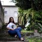 Natalia de Oliveira, who lost her sister in the January 25, 2019 collapse of a dam in Brazil, poses for a photo in the southeastern town of Brumadinho on January 7, 2020