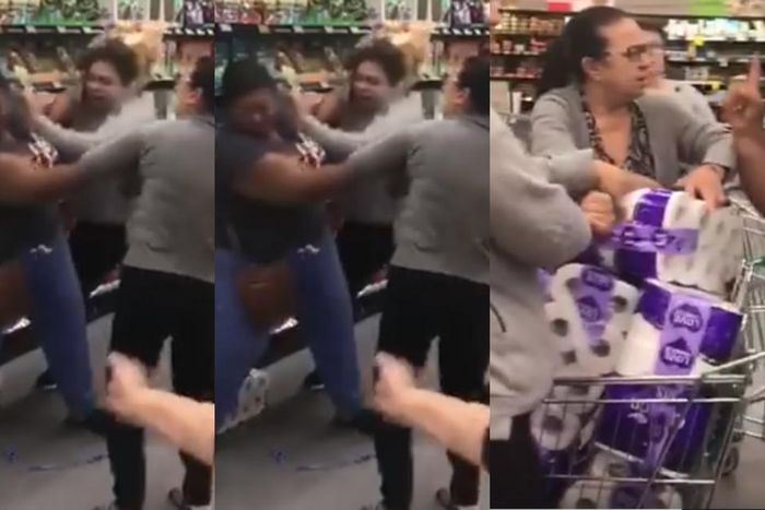 Women exchange blows inside shopping mall over toilet roll as Coronavirus brings shortage