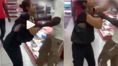 White woman dragged out of shopping mall after touching products without washing hands (video)