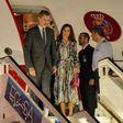 King Felipe VI of Spain and Queen Letizia arrive at Havana's Jose Marti International Airport on November 11, 2019