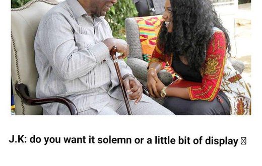 Yvonne Nelson and Kufour meme