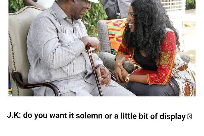 Yvonne Nelson and Kufour meme