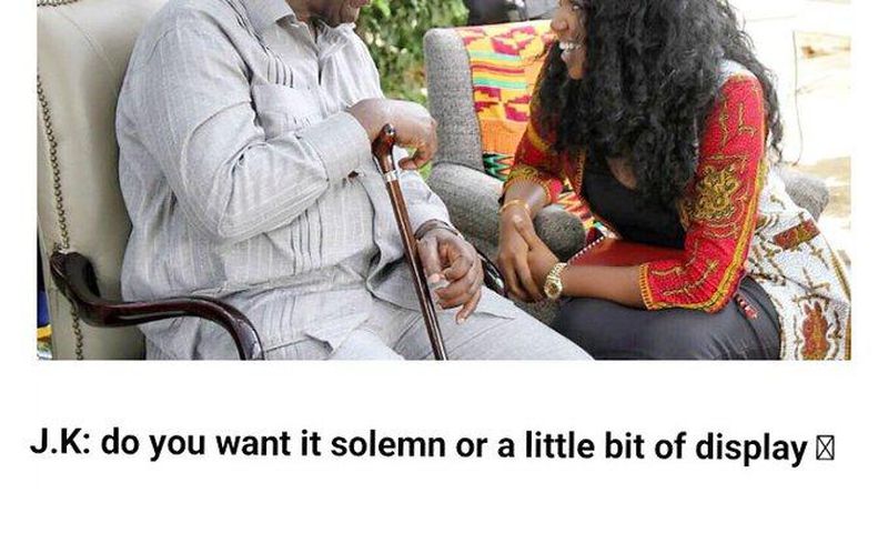 Yvonne Nelson and Kufour meme