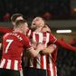 All smiles: Sheffield United are sixth in their first season back in the Premier League