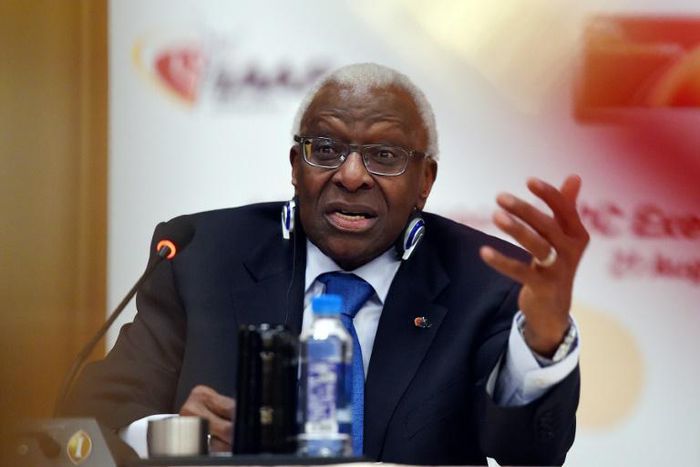 Lamine Diack is accused of turning a blind eye to Russian doping in return for payment
