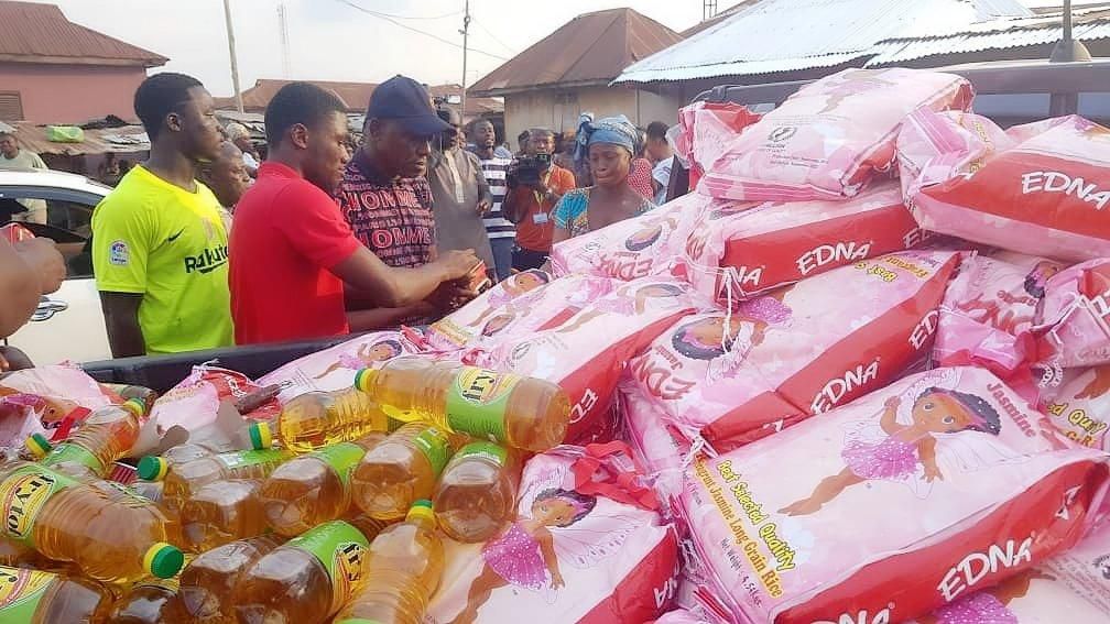 Nana Nkansah Boadu Ayeboafo, Chief of Agric-Nzema donates