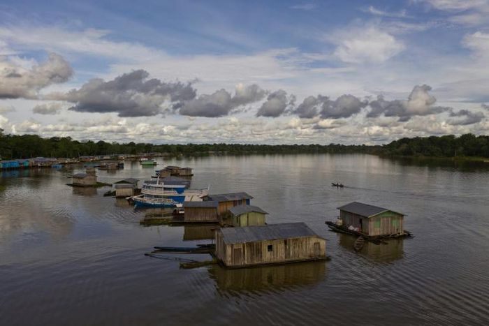 Carauari, an Amazonian town where residents fear the reach and spread of the coronavirus COVID-19 pandemic in the rainforest in Brazil is seen on March 16, 2020
