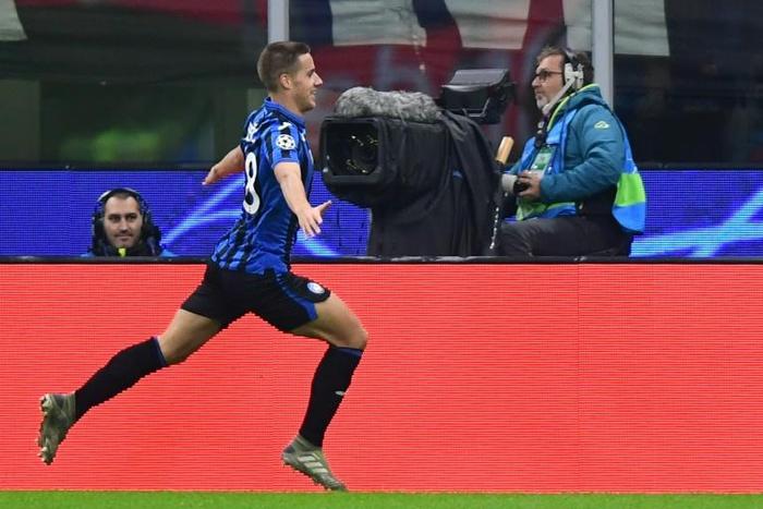 Atalanta's Croatian midfielder Mario Pasalic scored a double against Brescia
