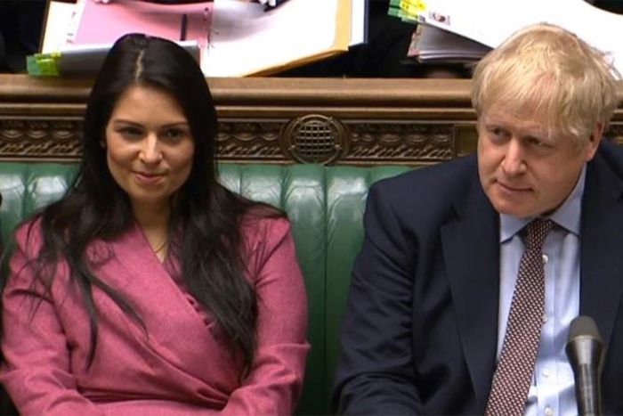 British Prime Minister Boris Johnson is standing by his interior minister Priti Patel, after a series of bullying allegations against her