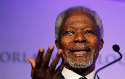 Former United Nations secretary general Kofi Annan