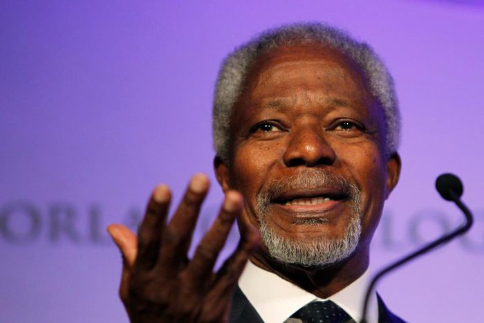 Former United Nations secretary general Kofi Annan