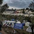 More than 18,000 asylum seekers are crammed into the Moria reception which was built to house 3,000