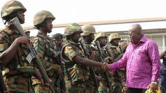 Nana Addo with the military