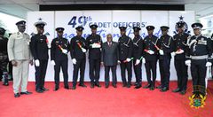 President Akufo-Addo with some Police Chiefs