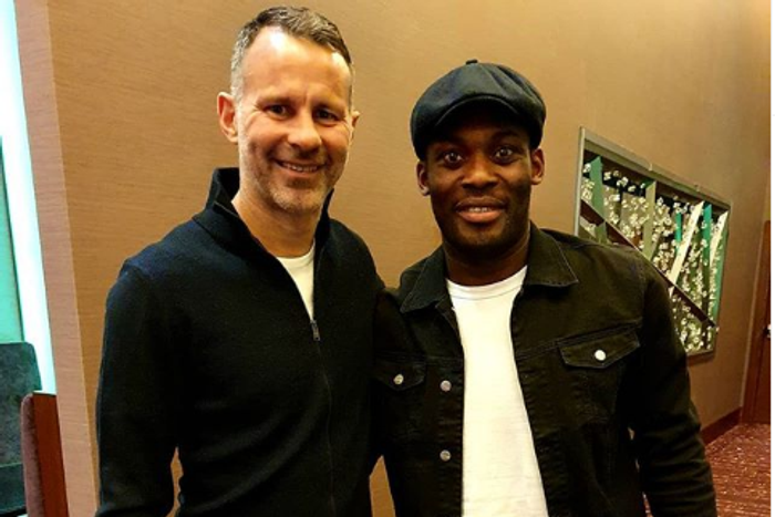 Michael Essien meets Ryan Giggs