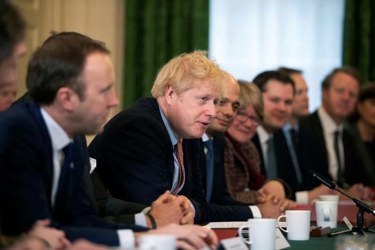 Johnson chaired his first cabinet meeting since last week's crushing election victory