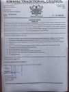 Statement from Kwahu Traditional Council
