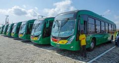 Aayalolo bus drivers began a sit-down strike on Monday