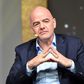 Le président de la FIFA Gianni Infantino lors du congrès de l'Association internationale de la presse sportive (AIPS) le 3 février 2020 à Budapest.