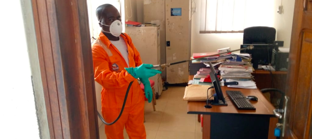 Jospong Group disinfect all its offices, determined to help government fight COVID-19