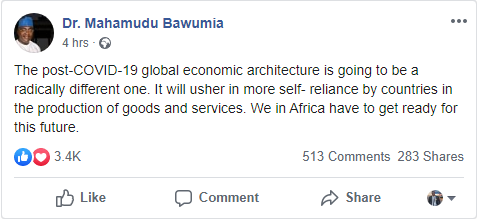 Dr. Bawumia's statement