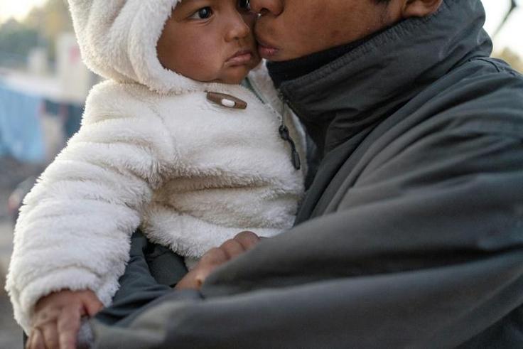 The US has seen a surge of undocumented Central American migrants, similar to this man pictured December 2019, fleeing poverty and violence