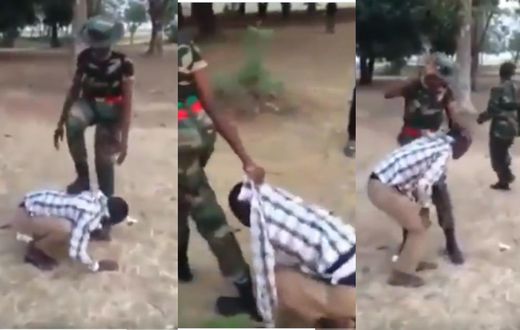 Angry soldiers assault a friendly civilian for merely saying “you’re beautiful” (video)