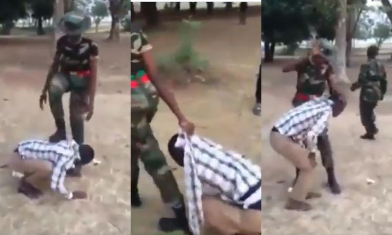 Angry soldiers assault a friendly civilian for merely saying “you’re beautiful” (video)