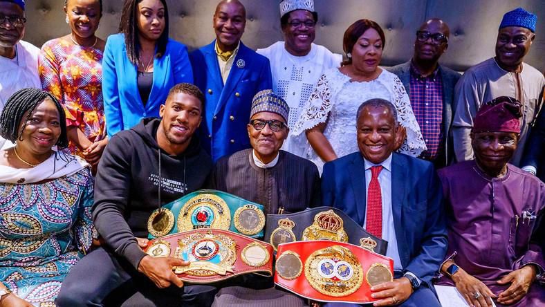 Anthony Joshua meets President Buhari