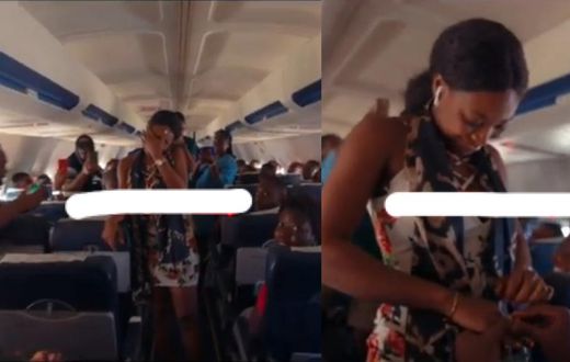 Despite's son propose to his girlfriend on a plane