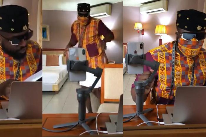 Elikem Kumordzie in coravirus quarantine