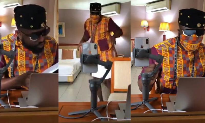 Elikem Kumordzie in coravirus quarantine