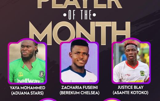 GPL announces shortlist for January player of the month award