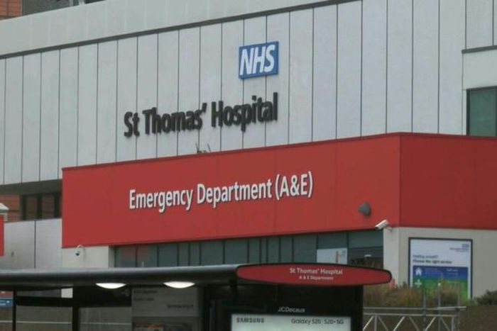 Johnson is reportedly in St Thomas' hospital in London