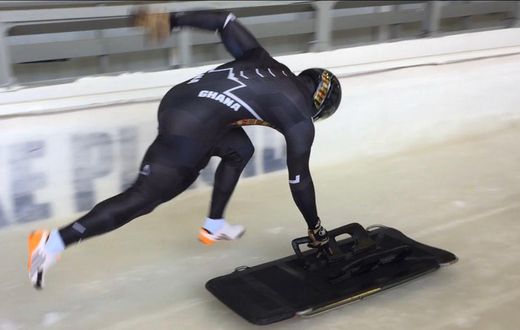 Ghana's Skeleton Olympian Akwasi Frimpong Captures First Top 10 Finish