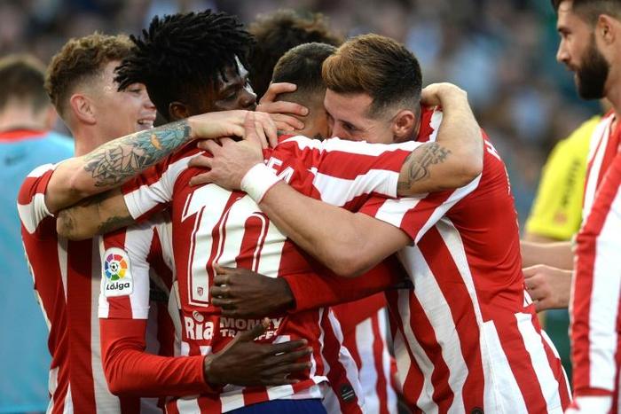 Atletico Madrid's Argentine forward Angel Correa came off the bench to play a star role