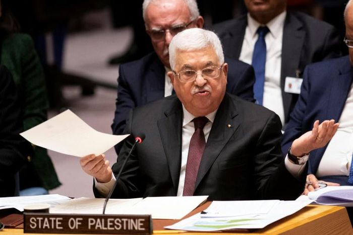 Palestinian president Mahmud Abbas, 84, has slammed a US plan for Middle East peace as violating Palestinian rights