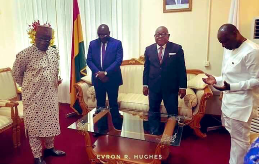 Ken Ofori-Atta prays before 2020 budget presentation