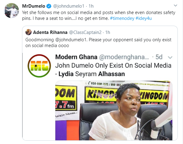 Dumelo reply